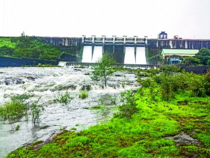 In the twenty-four hours, 59 mm of rain was released from Pawana dam | चोवीस तासांत ५९ मिमी पाऊस , पवना धरणातून विसर्ग वाढविला In the twenty-four hours, 59 mm of rain was released from Pawana dam | चोवीस तासांत ५९ मिमी पाऊस , पवना धरणातून विसर्ग वाढविला